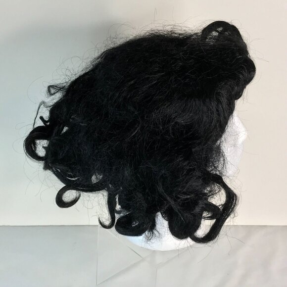 Wig Medium Black Messy Medium Bob Halloween Costume Dress Up Cosplay - Picture 5 of 8